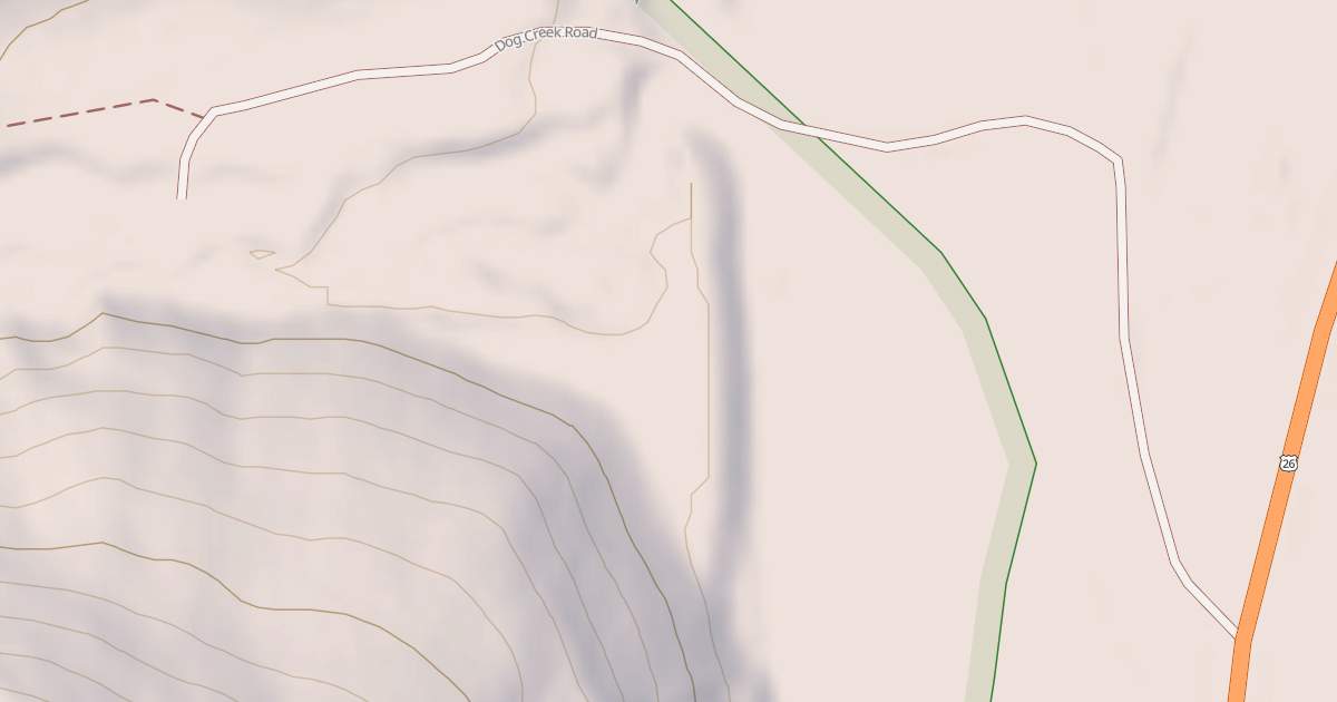 Map preview of DOG CREEK
