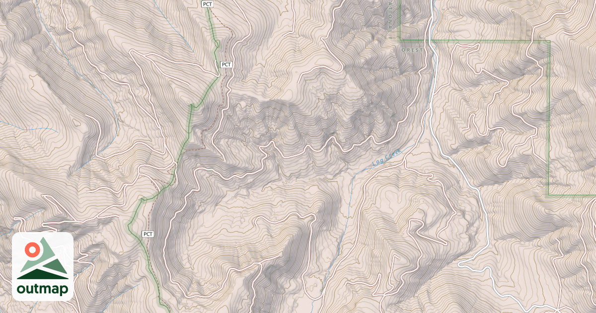 Map of LOG CREEK BASIN