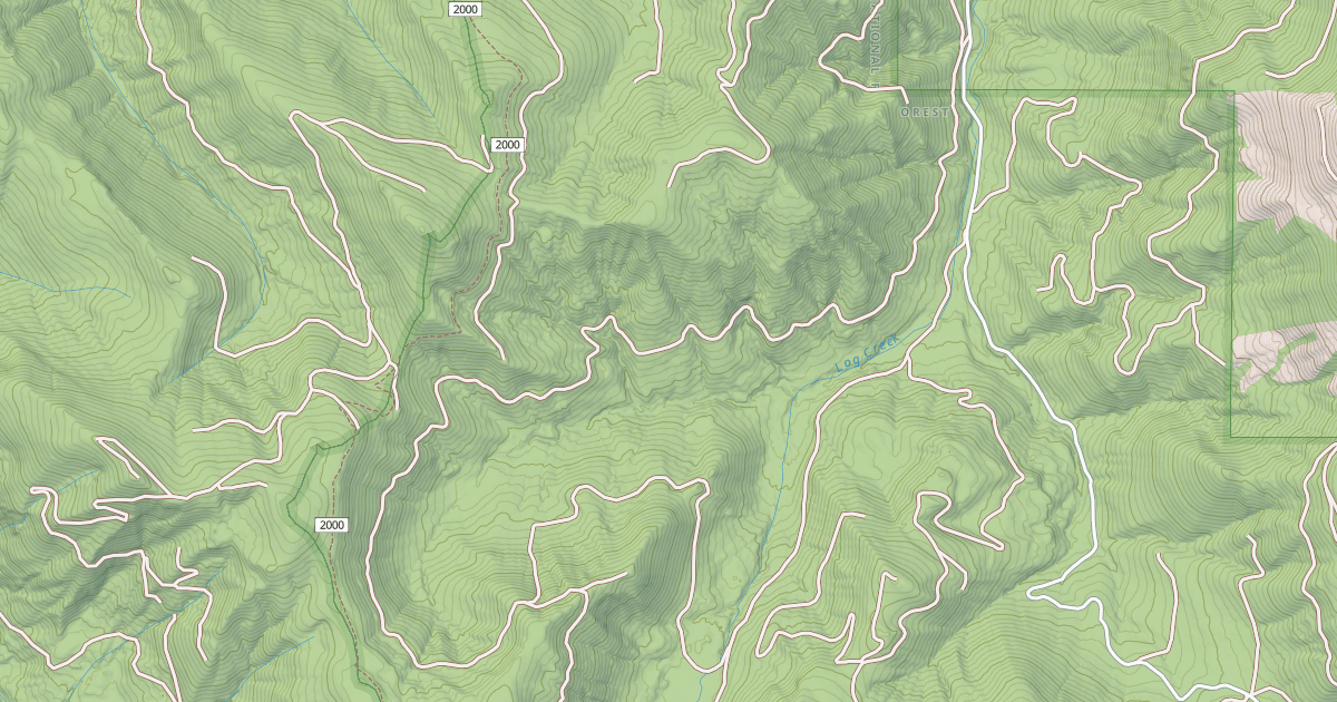 Map preview of LOG CREEK BASIN