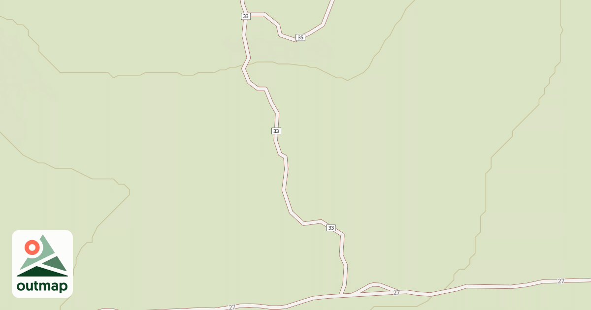 Map of Cline Buttes Tr 33