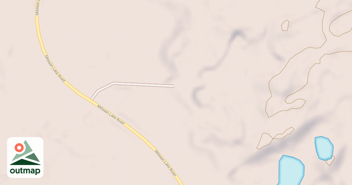 Map of MITIWAN LAKE ROAD SPUR A