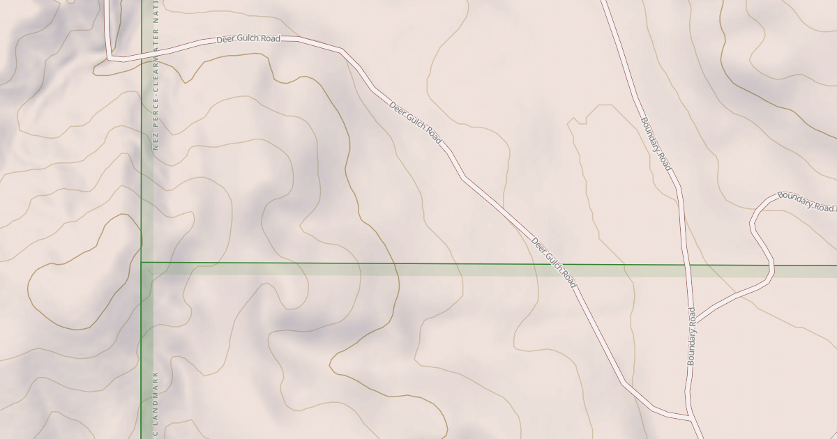 Map preview of DEER GULCH