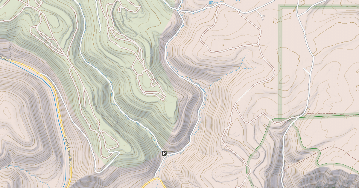 Map preview of Two Mile Run Snowmobile Trails