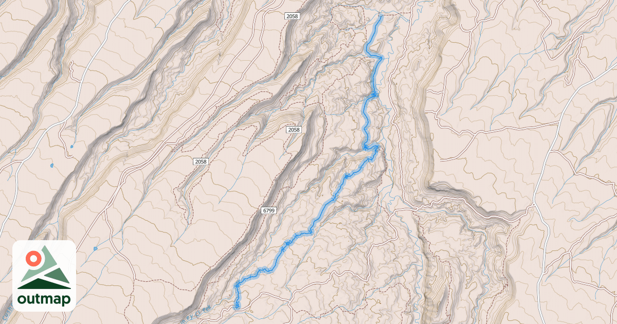 Map of Piney Creek Trail
