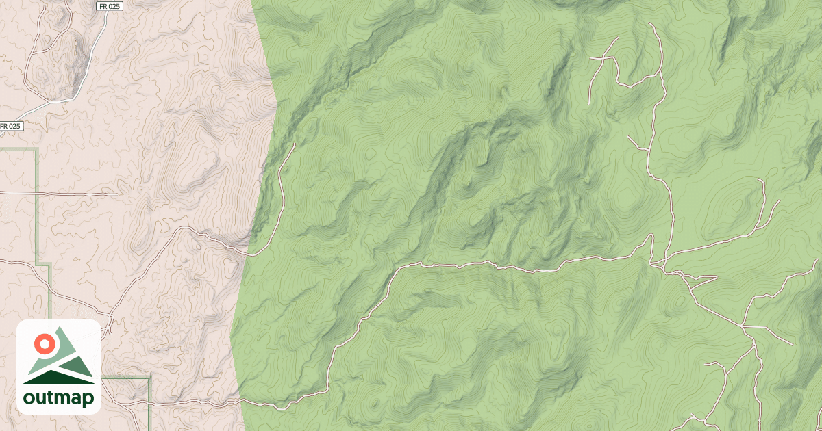 Map of LONG CANYON