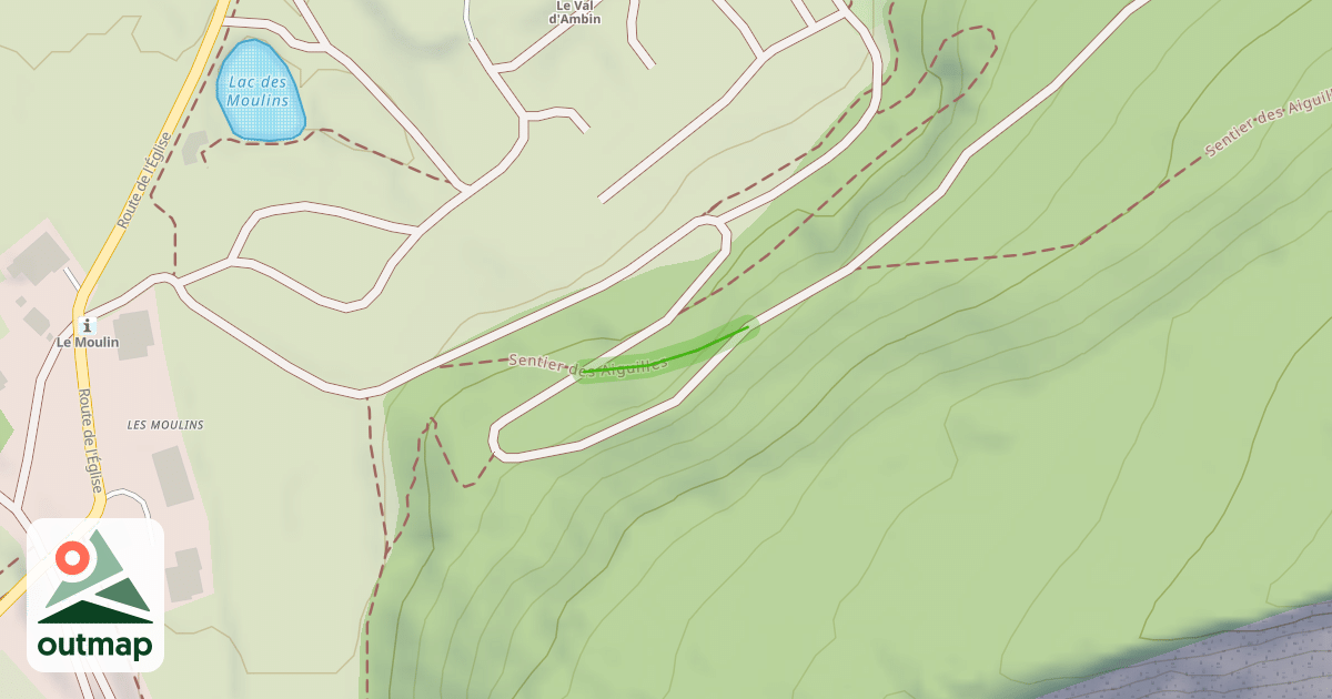 Map of Sentier des Aiguilles