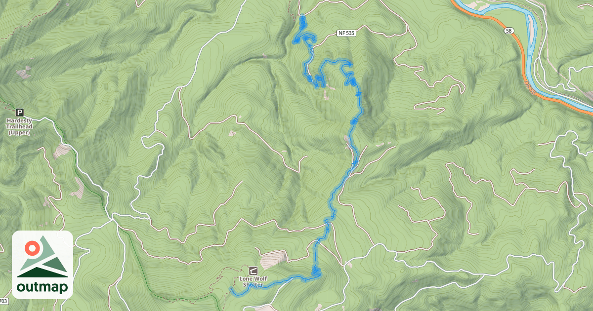 Map of Lawler Trail #3473