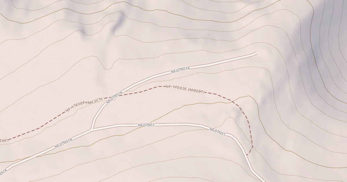 Map preview of USFS National Forest System Roads {BE3165DD-85A3-486C-B0CF-F85326FAE8C0}