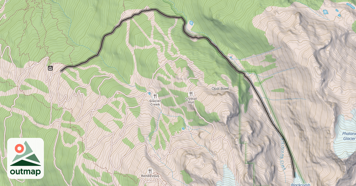 Map of Glacier Road