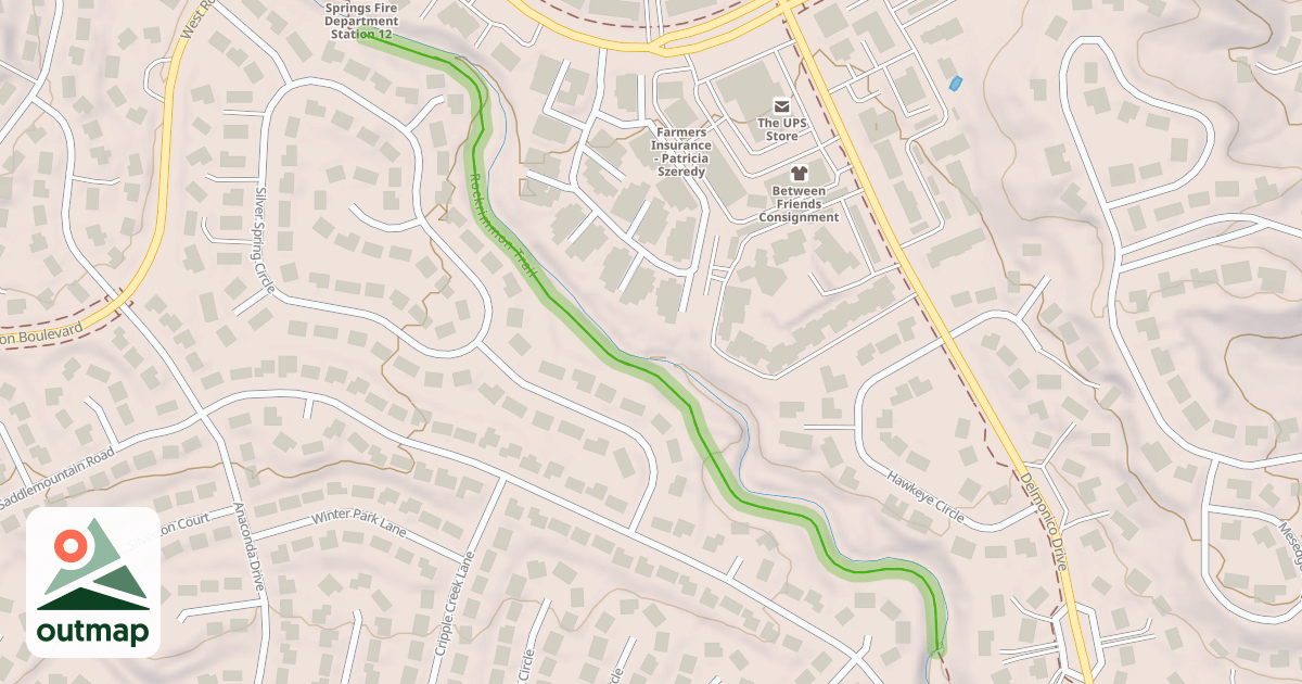 Map of Rockrimmon Trail