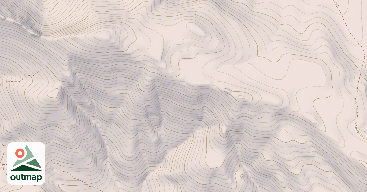 Map of GARNS MOUNTAIN