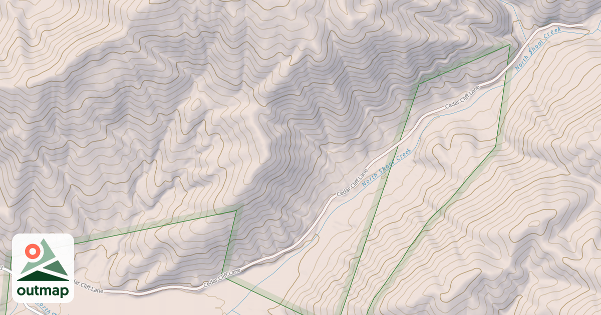 Map of THREE FORK GAP