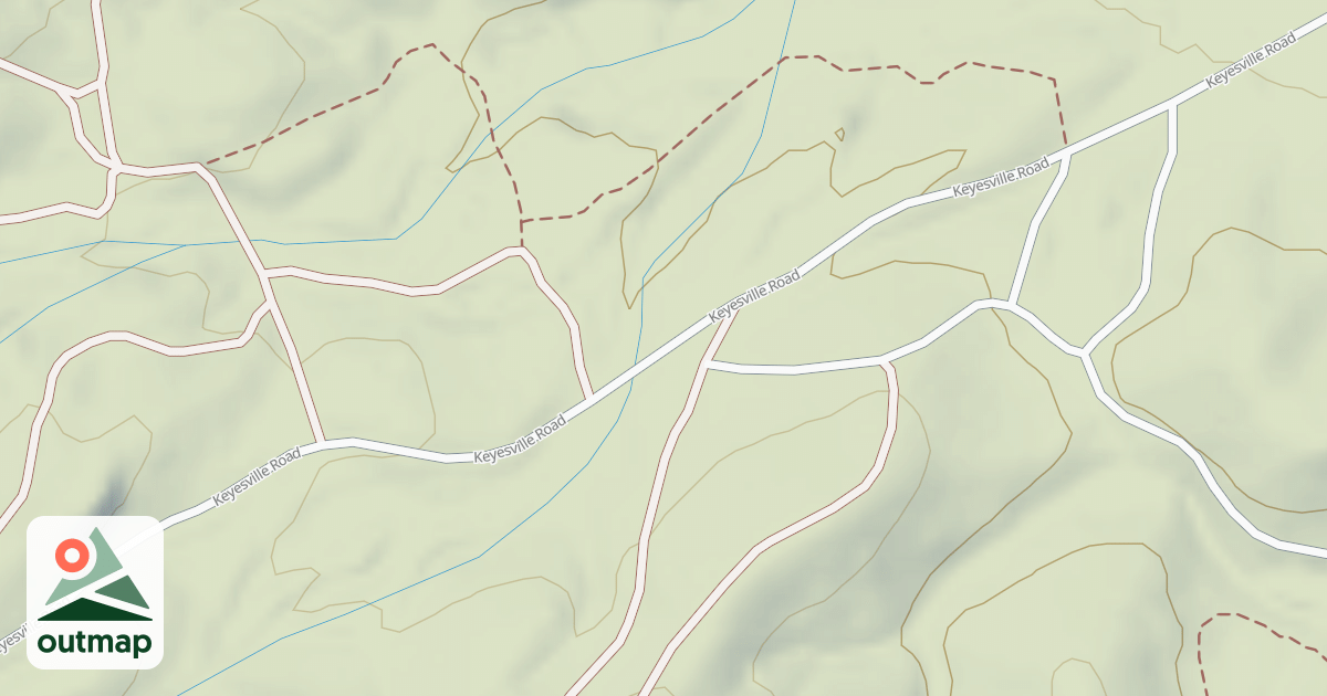 Map of 16070 Keyesville/blk Gulch Usgs Lake Isabel N
