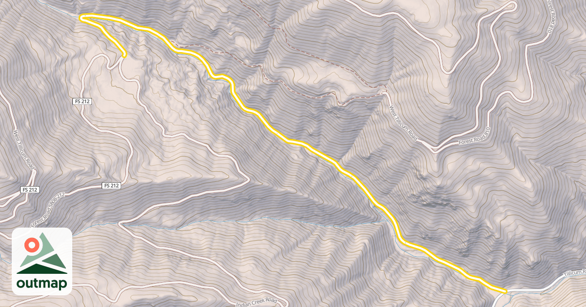 Map of Indian Creek Road