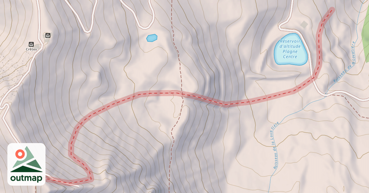 Map of Grande Pente