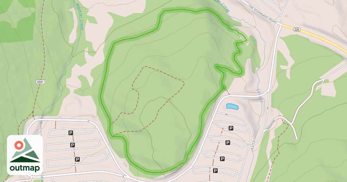 Map of Outer Moose Loop