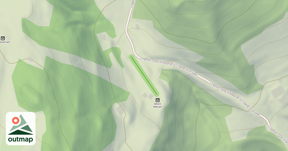 Map of La Mt Blanc