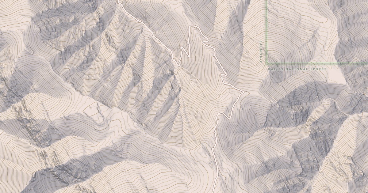 Map preview of USFS Motor Vehicle Use Map Trails 1836