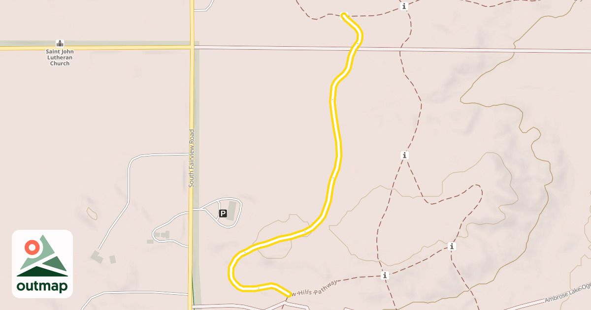 Map of Ogemaw Hills Pathway