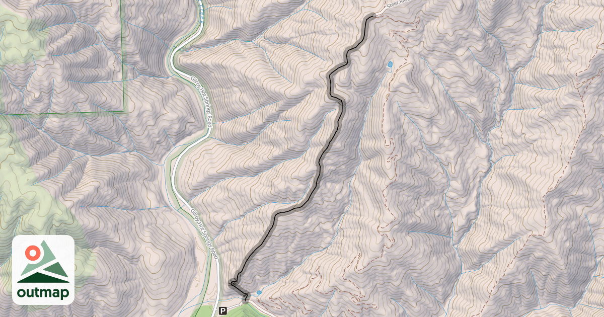 Map of Steer Ridge Trail