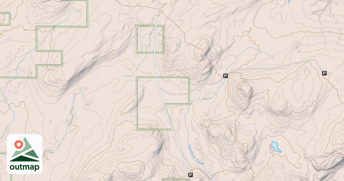Map of Bergland Snowmobile #1