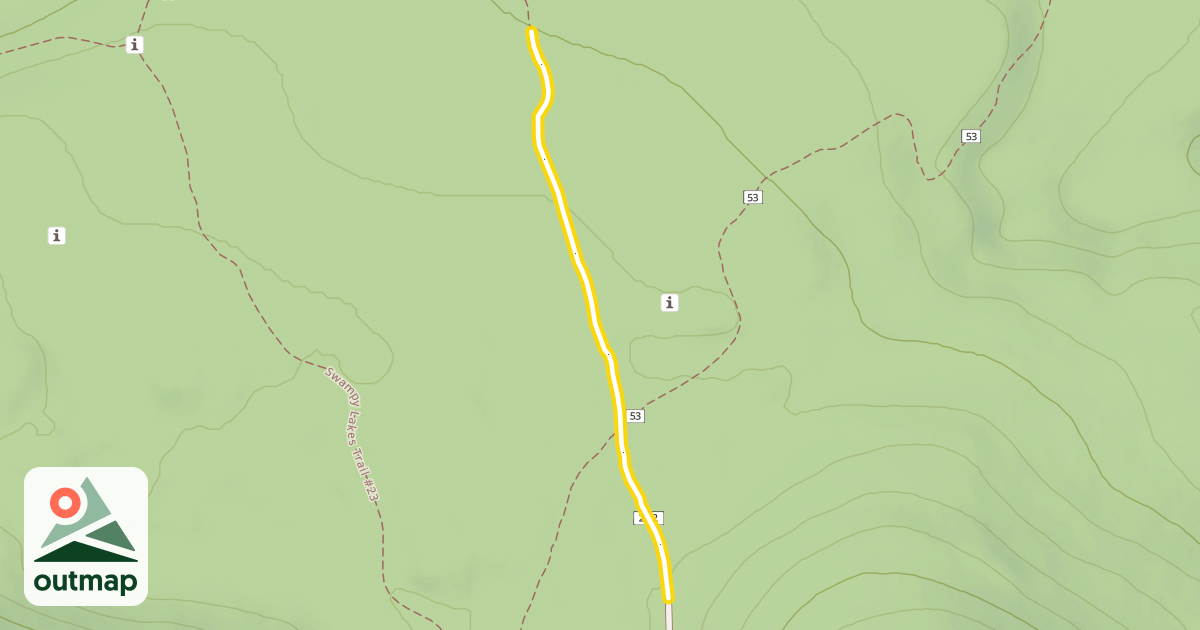 Map of Swampy Loop Trail #23.2