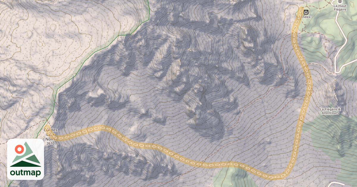 Map of Col des Lacs Noirs — Col de l’Index