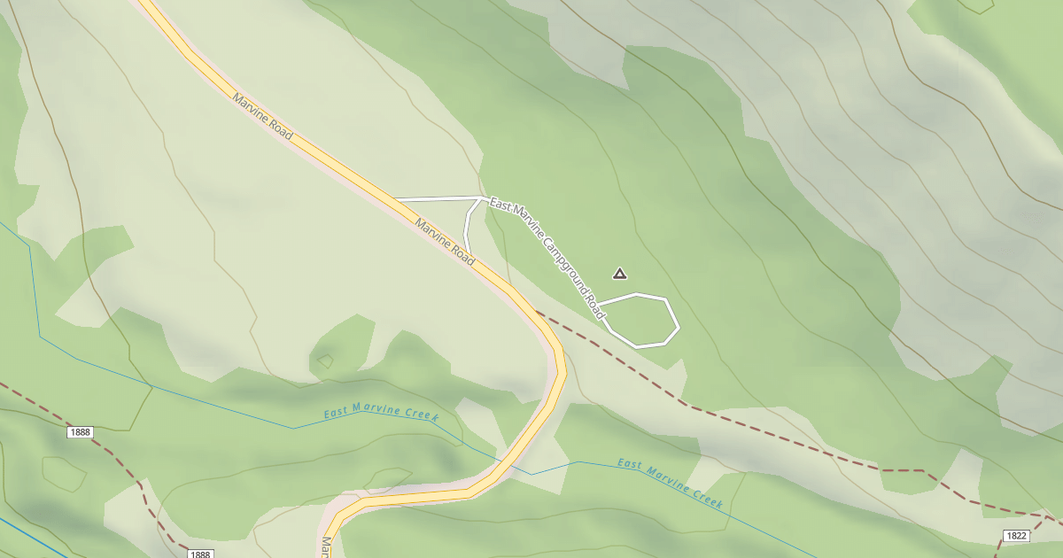 Map preview of EAST MARVINE CAMPGROUND