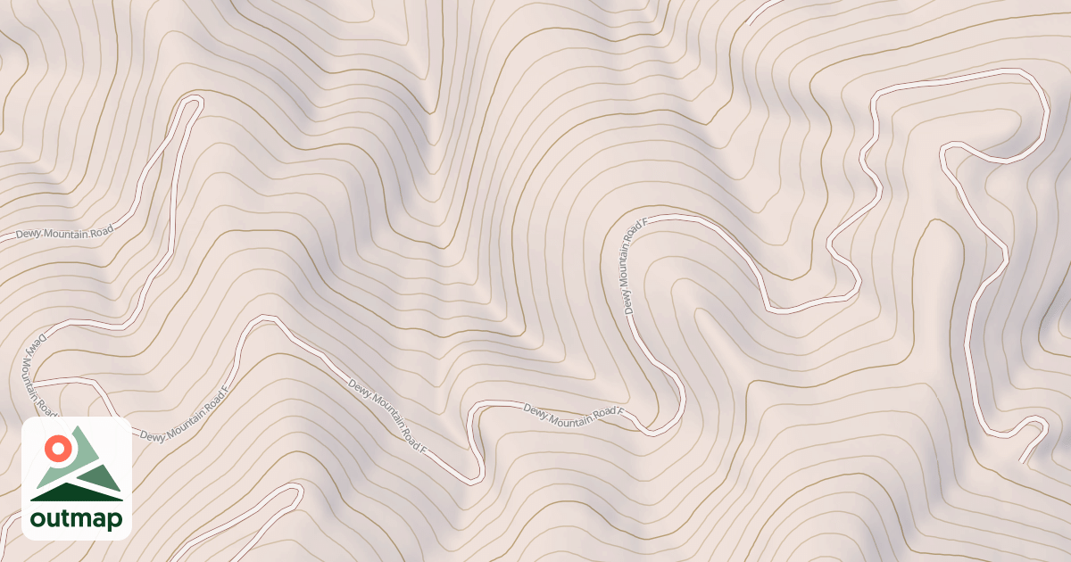 Map of DEWEY MOUNTAIN F
