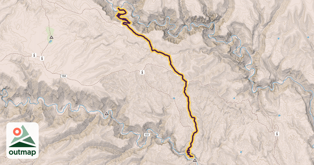Map of Big Bear Canyon Trail #28
