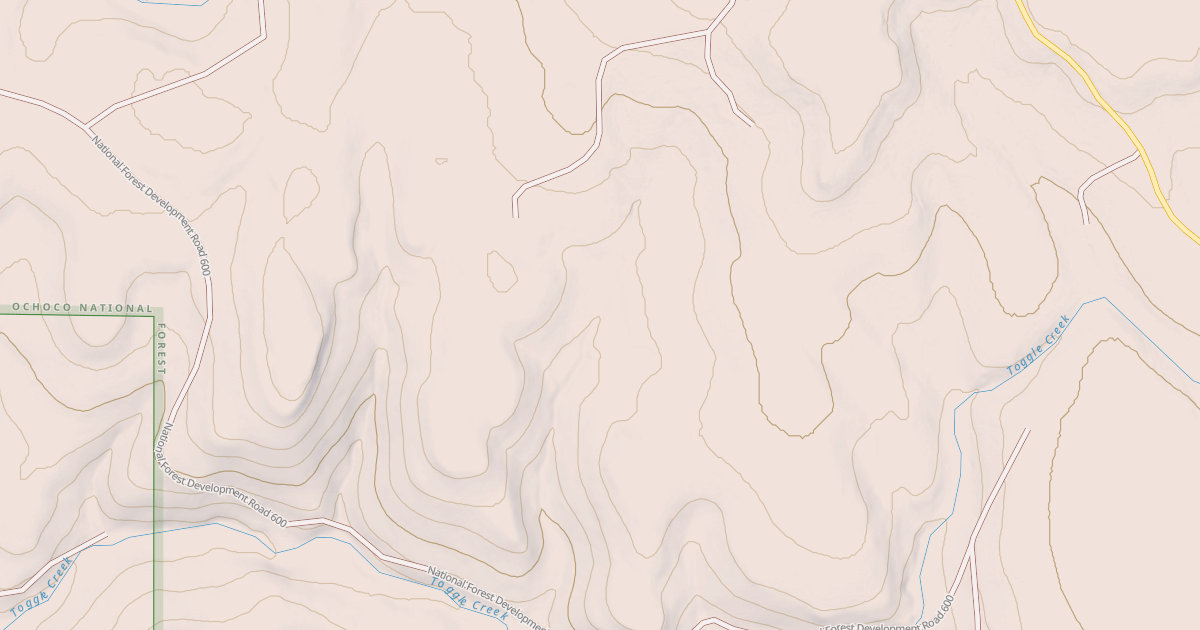 Map preview of USFS National Forest System Roads {CC193809-0B10-411E-98AE-6AF5B469DDCD}