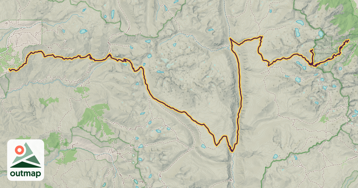 Map of High Sierra Trail