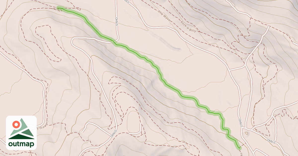 Map of Cracker Jack Trail