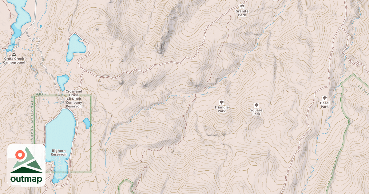 Map of Bishop Mine