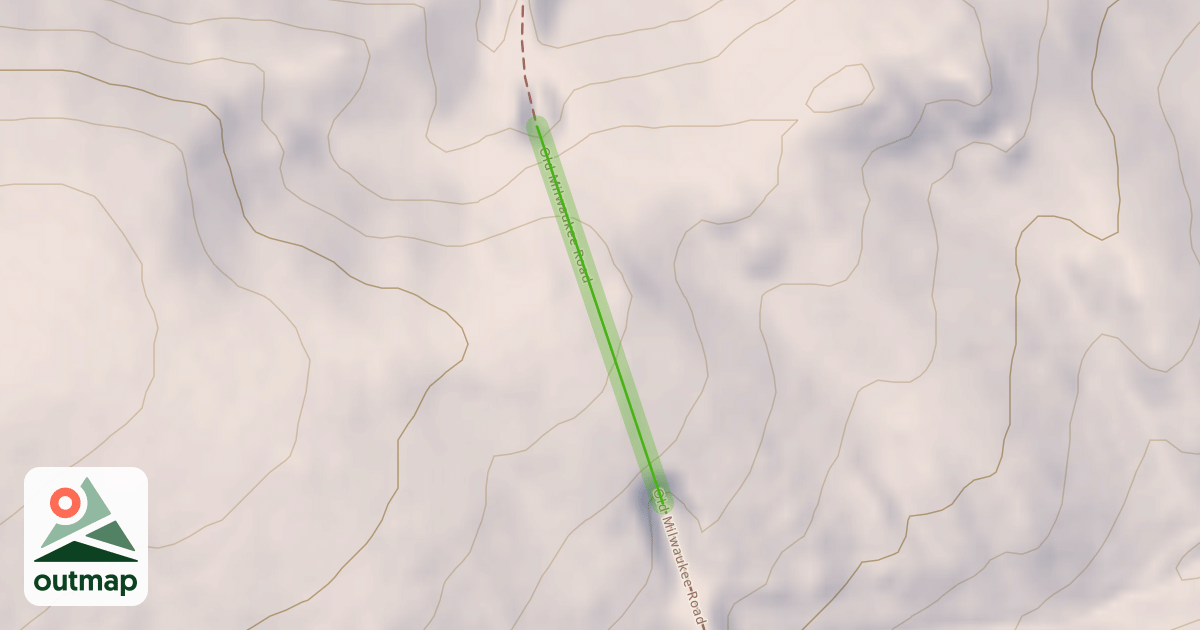 Map of Old Milwaukee Road