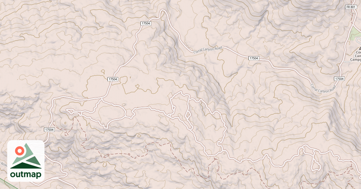 Map of CORRAL CANYON