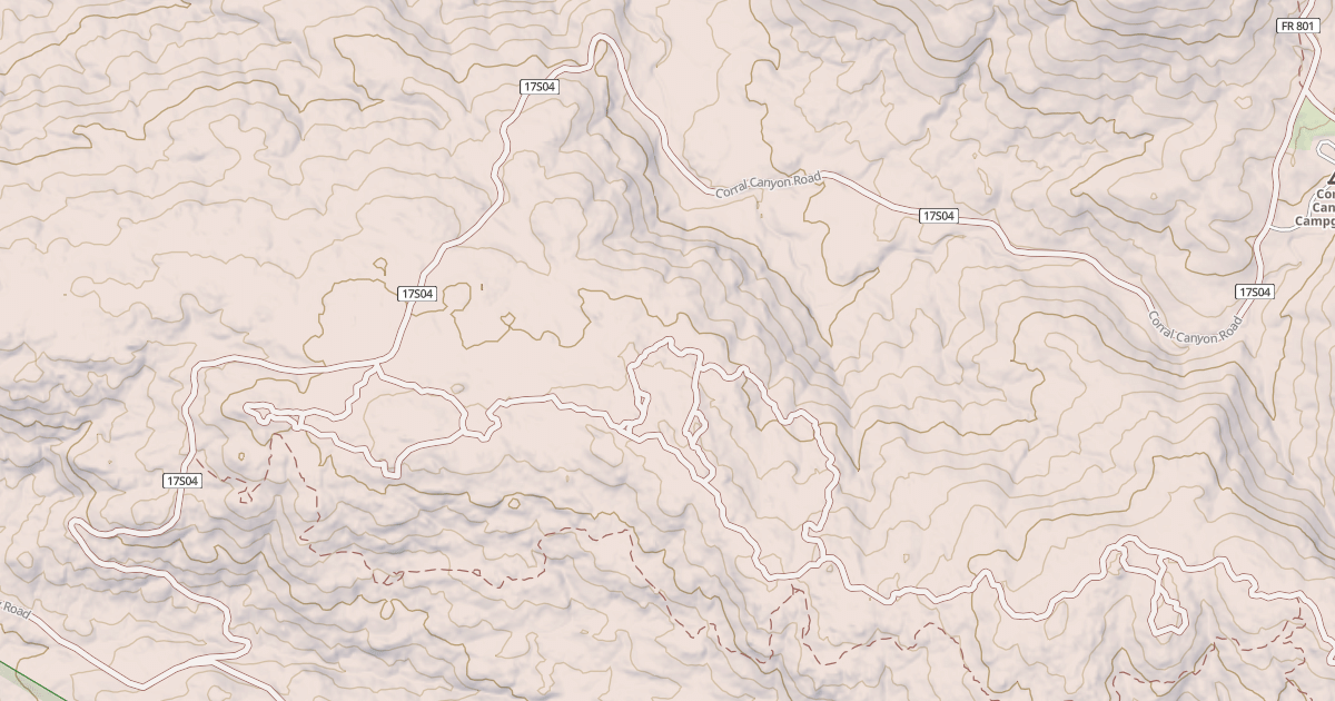 Map preview of CORRAL CANYON