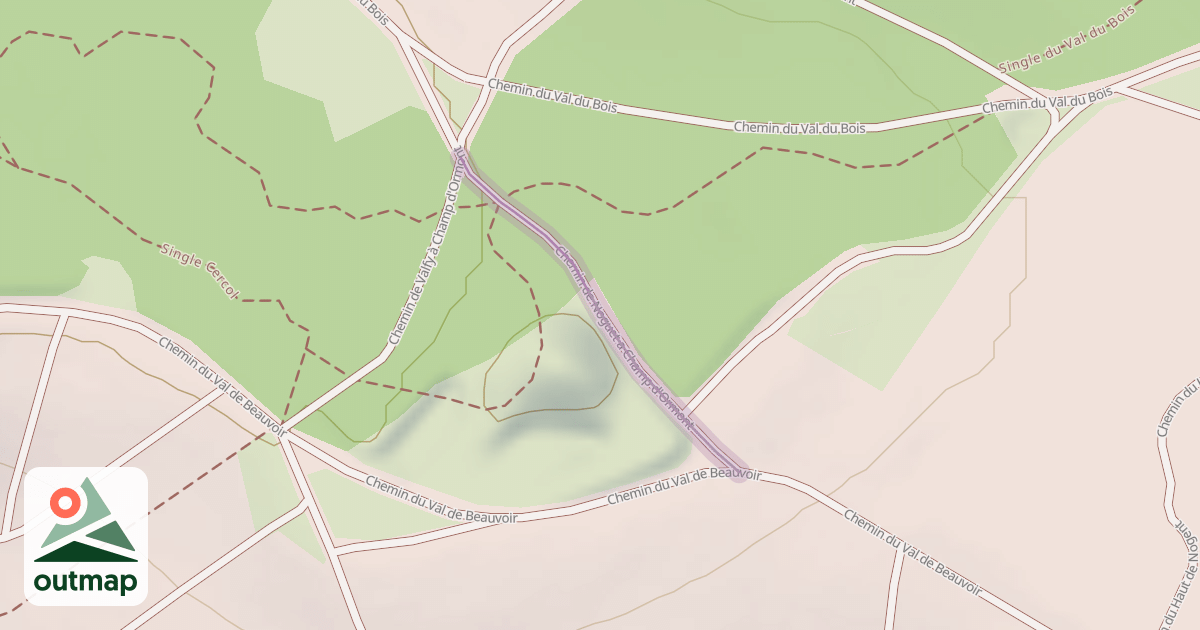 Map of Chemin de Noguet a Champ d'Ormont
