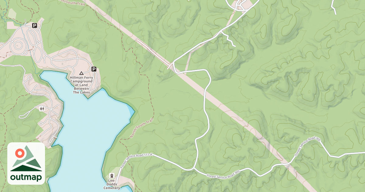 Map of PISGAH POINT SPUR