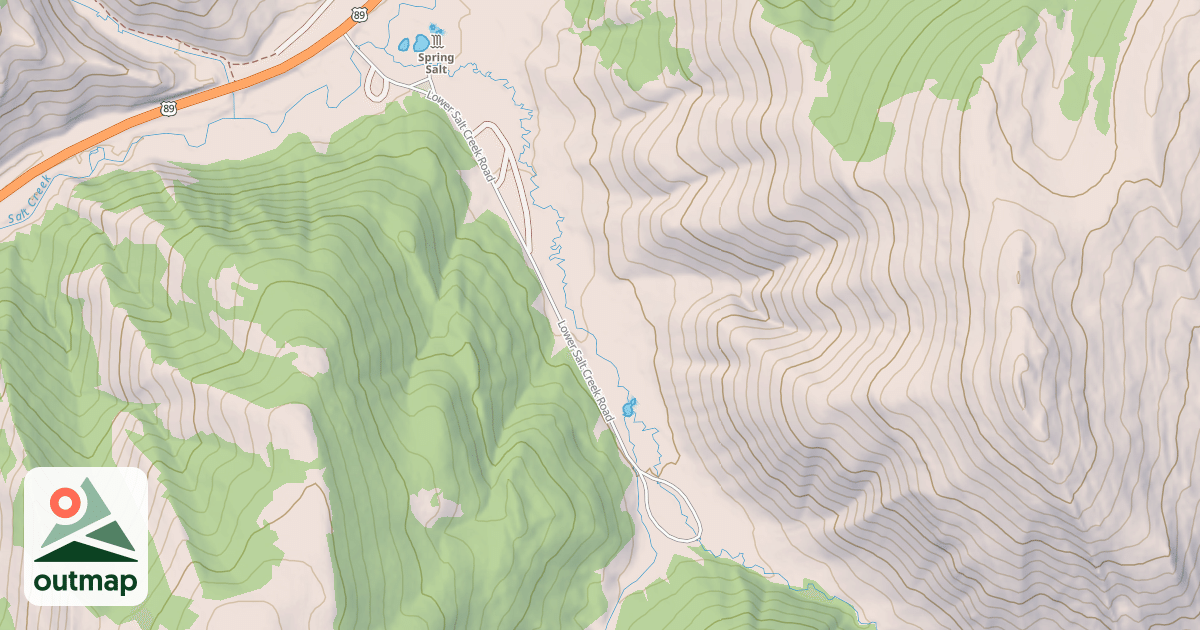 Map of LOWER SALT CREEK
