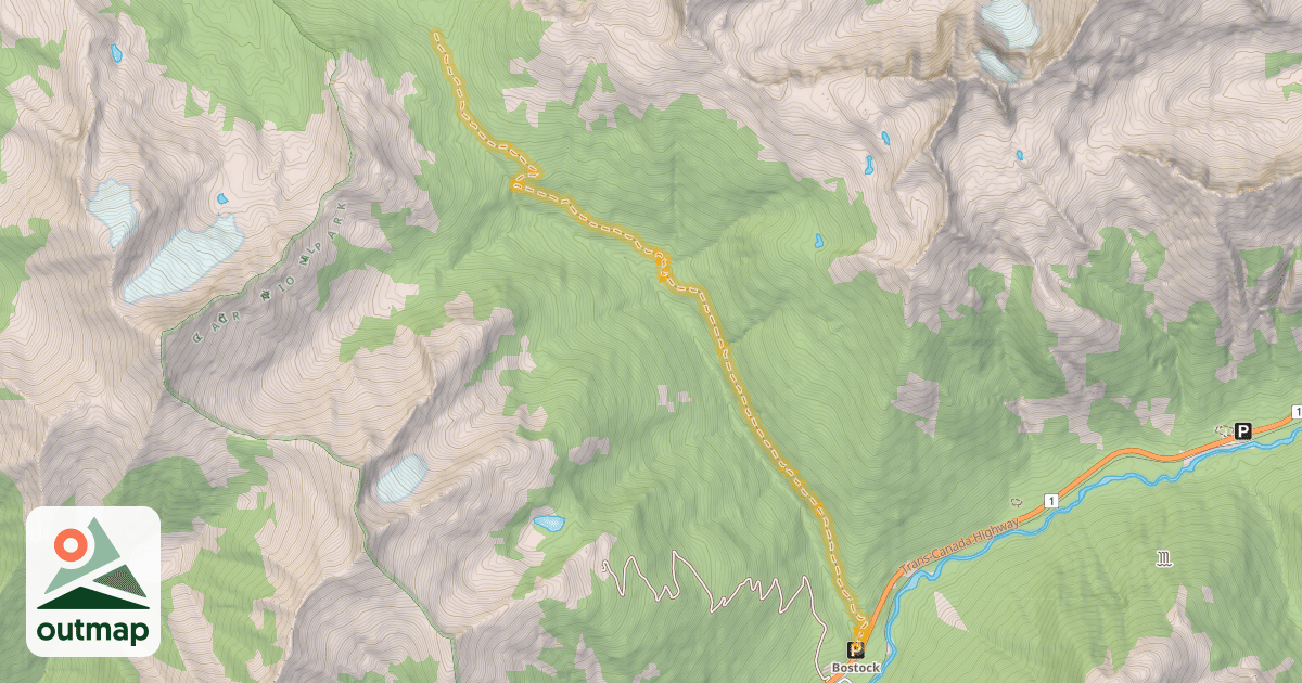 Map of Bostock Creek Trail