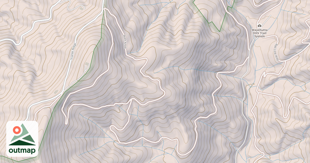 Map of BUCK KNOB