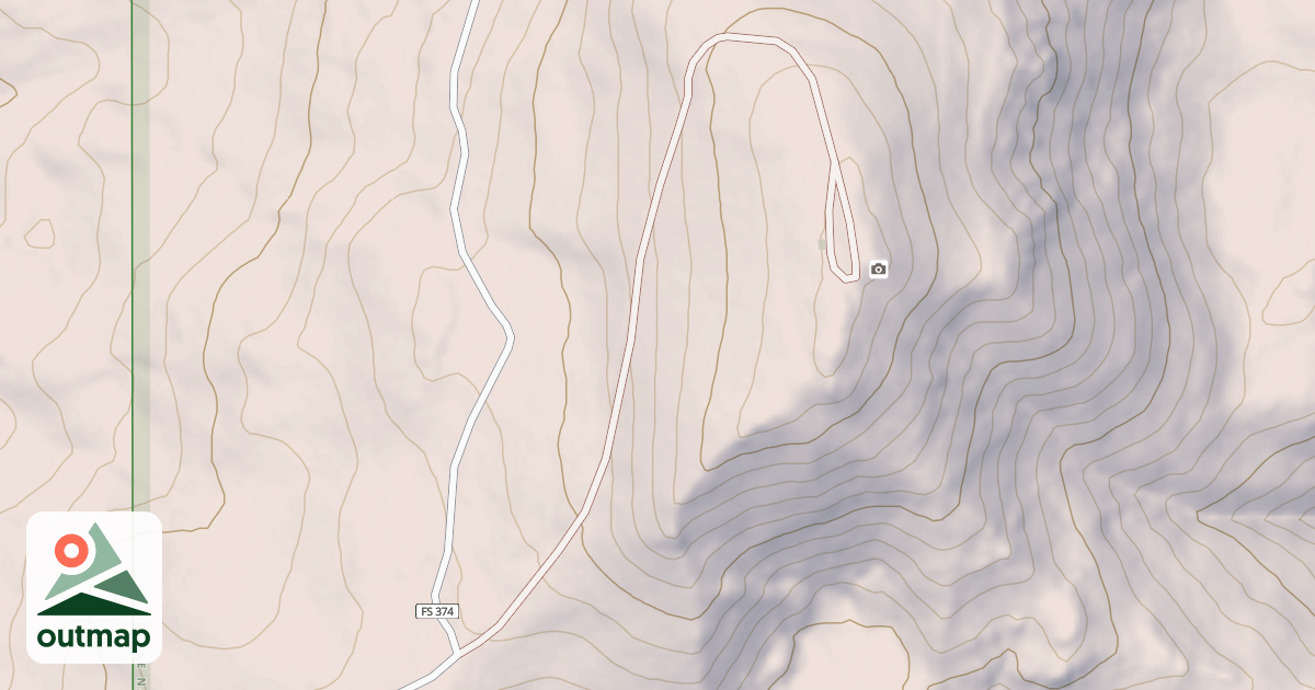Map of HAWLEY MTN LOOKOUT