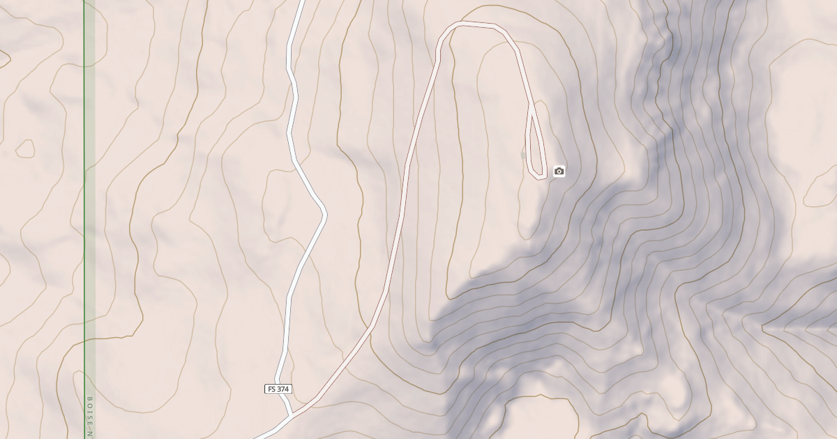 Map preview of HAWLEY MTN LOOKOUT