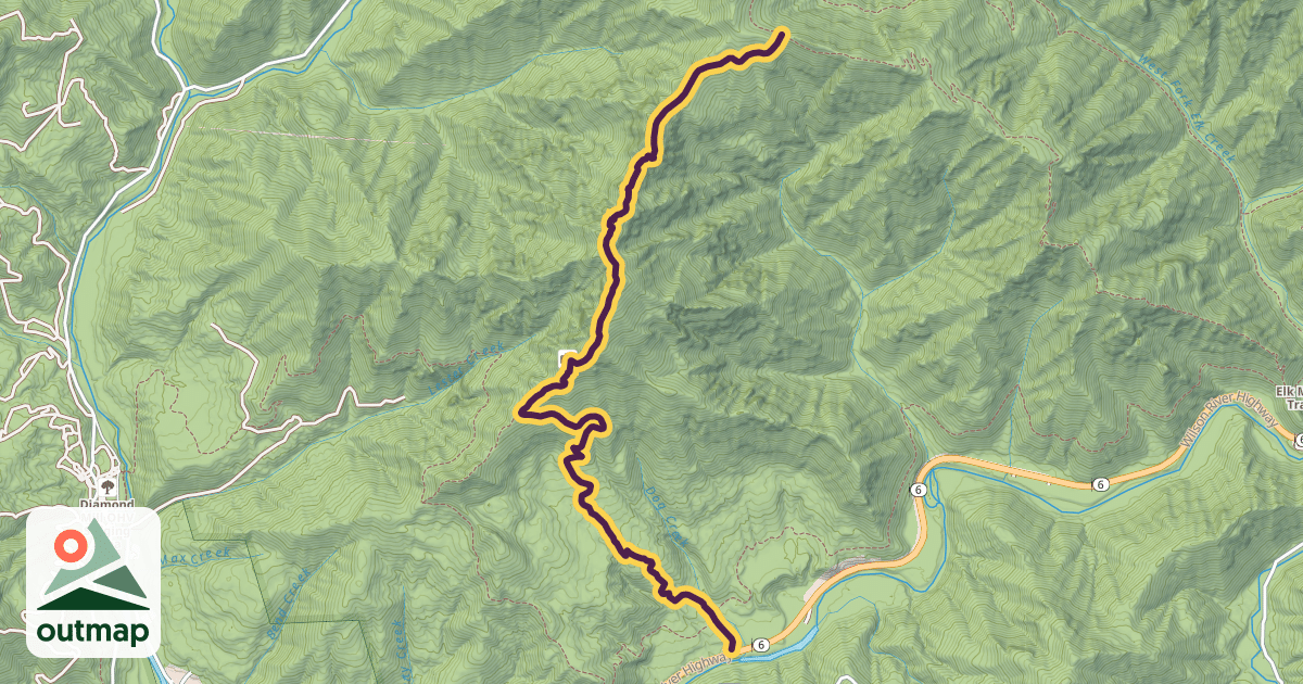 Map of Kings Mountain Trail