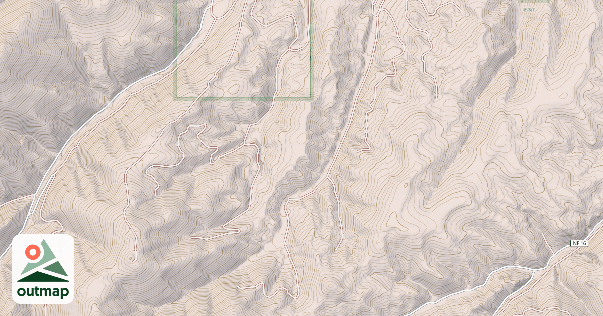 Map of USFS National Forest System Roads {3388C047-72D9-45A5-9D42-D9CC8B39C03F}