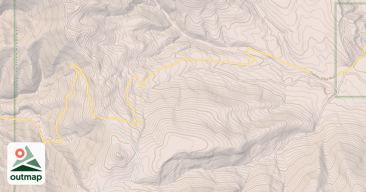 Map of OAKLEY-ELBA