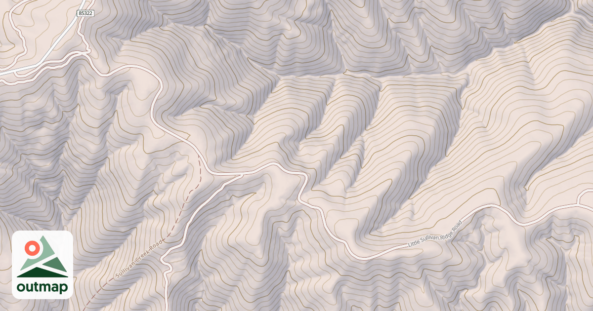 Map of LITTLE SULLIVAN RIDGE