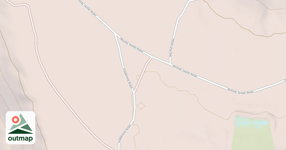 Map of Bloody Skillet ATV Trail