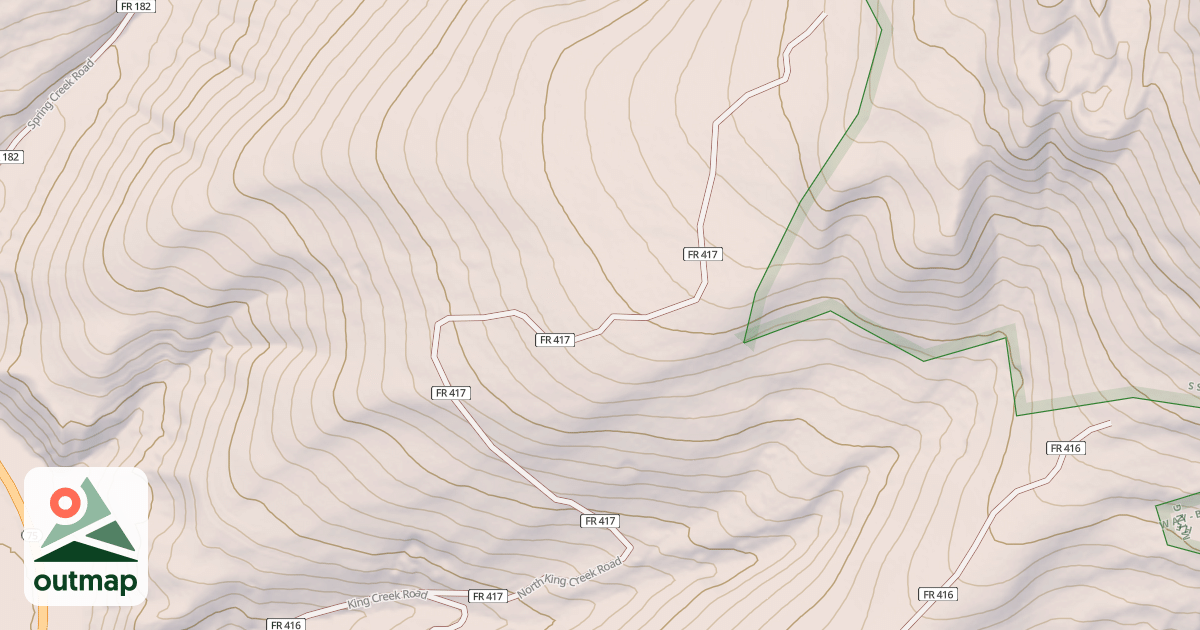 Map of King Creek North